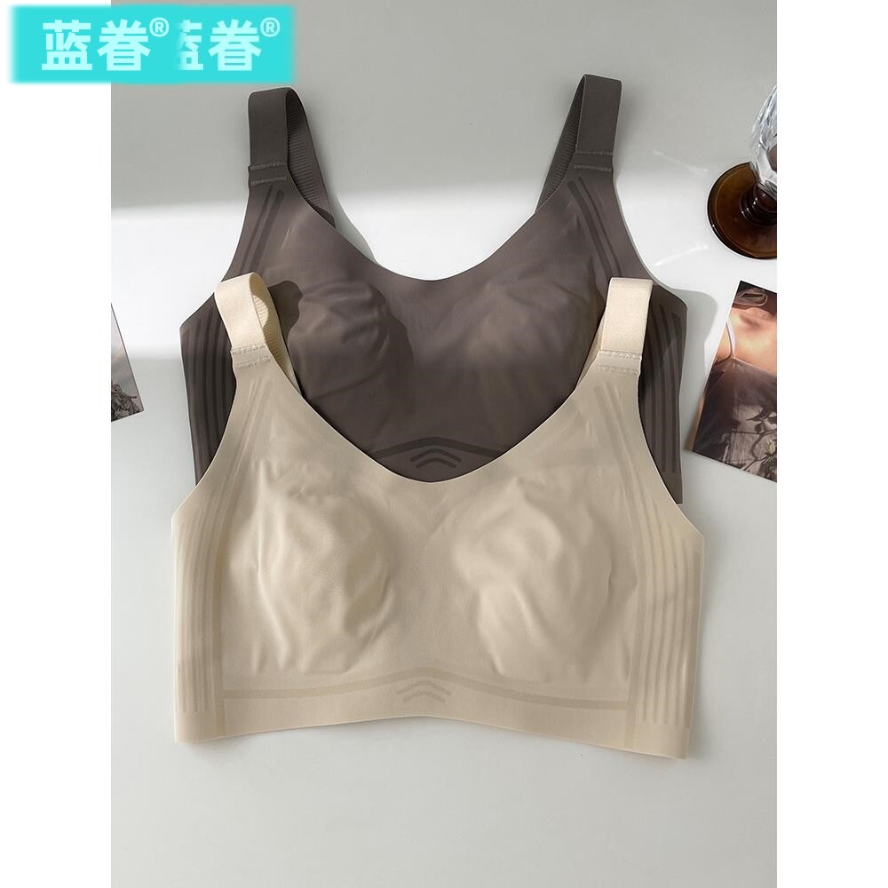秒变平胸!兔耳杯大胸显小内衣女夏季薄款无钢圈收副乳防下垂文胸