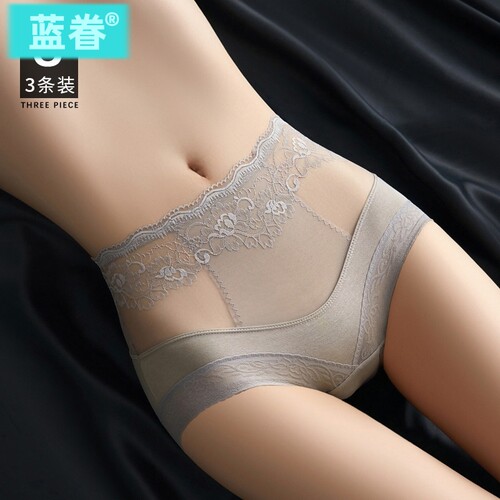 蕾丝内裤女纯棉收腹提臀抗菌全棉裆女士三角性感2026新款高腰短裤