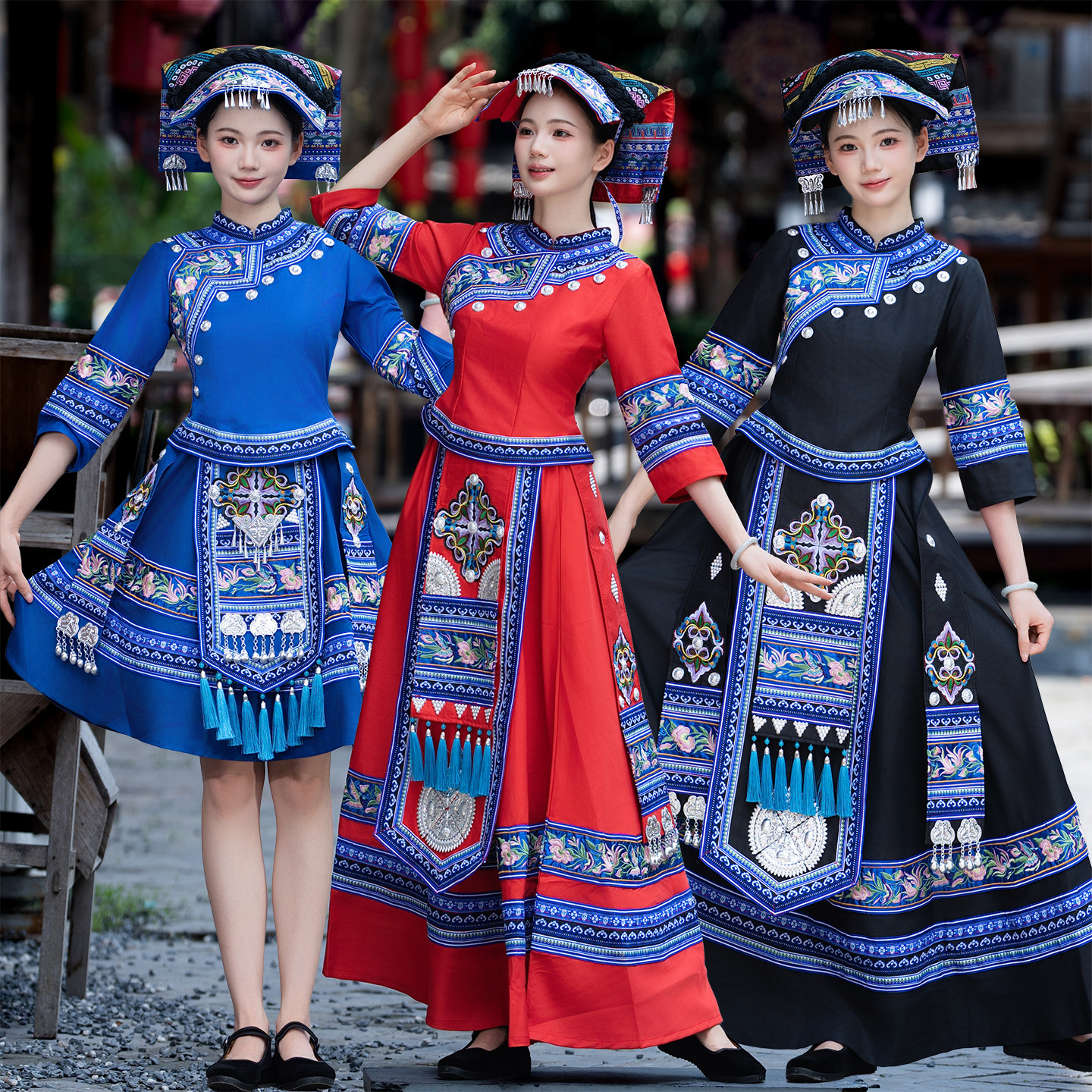 少数民族服装火把节彝族服装