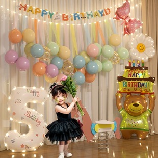 小红书生日场景布置周岁气球儿童宝宝派对男孩女孩生日道具仪式感