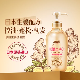 Haruhada泉肌生姜发洗发水600ml控油温和进口发丝清洁修护深层