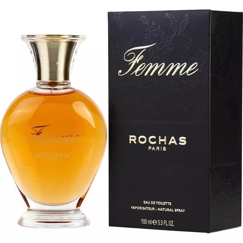 Rochas罗莎女士Femme试用体验旅行试管Q版小样EDT果香西普调香水