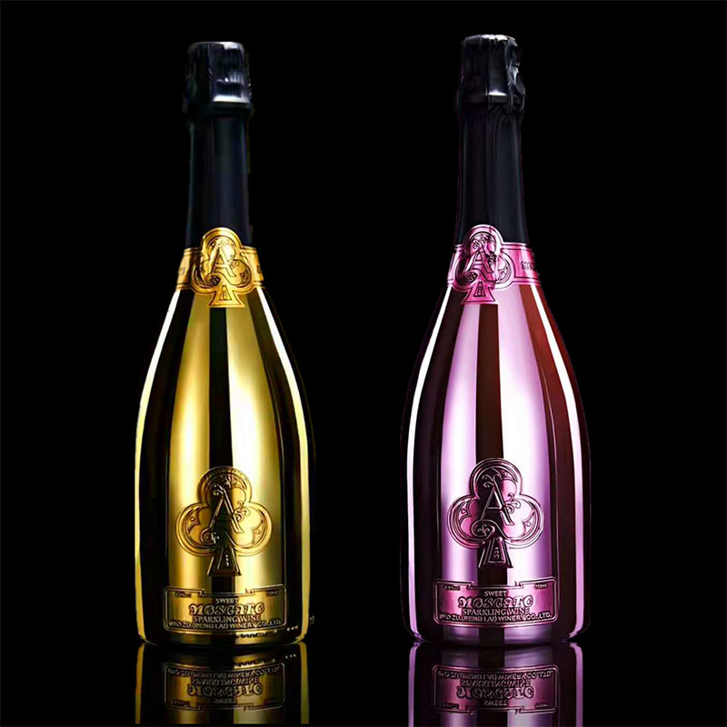 土豪金起泡气泡酒 桃花a起泡酒三色包邮750ml 夜场酒吧ktv女聚会