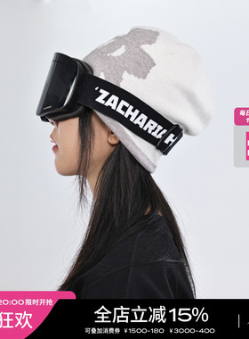 ZACHARIAH双色正反logo毛线帽