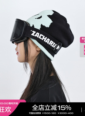 ZACHARIAH双色正反logo毛线帽