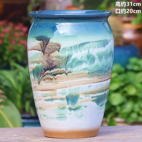 特大口径多肉粗陶盆高盆三角梅盆