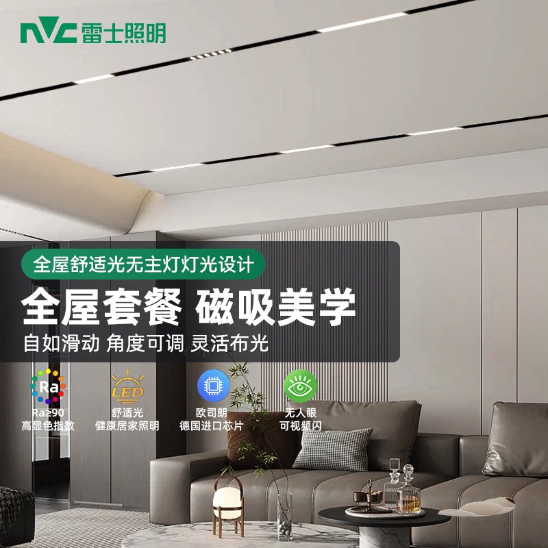 雷士24v低压磁吸轨道灯无主灯图片