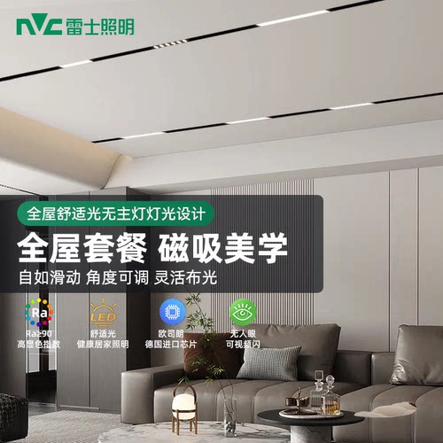 雷士24v低压磁吸轨道灯无主灯