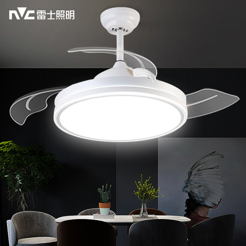 led隐形风扇灯雷士简约现代