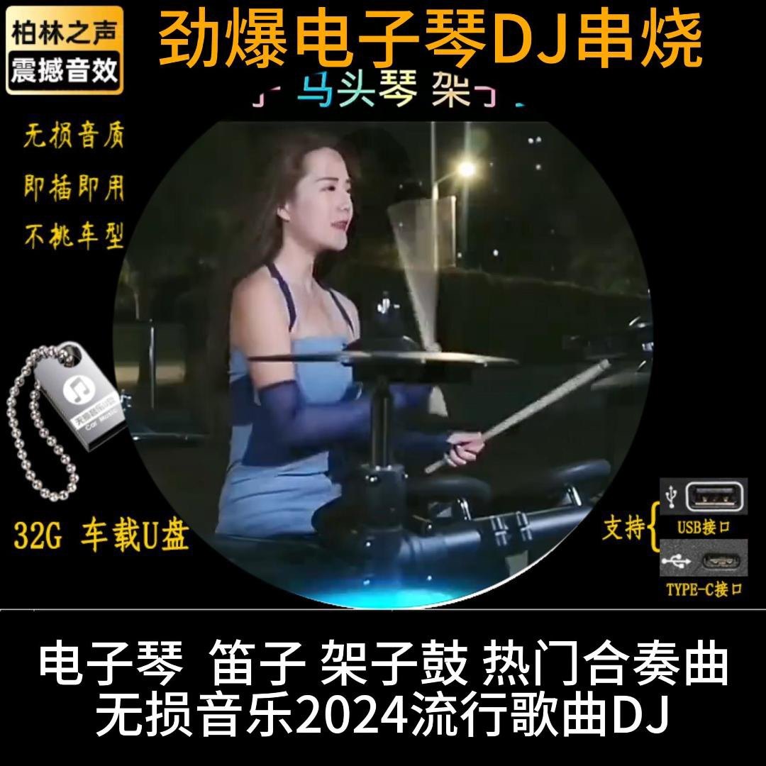 轻音乐网红电子琴劲爆DJ架子鼓笛子合奏舞曲汽车载无损纯音乐U盘