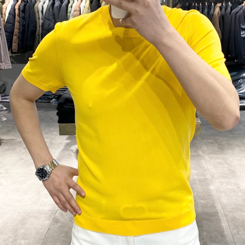 率动官网男士冰丝棉纯色短袖