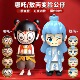 现货哪吒表情包变脸儿童小玩具手办按压变脸小公仔娃娃创意周边