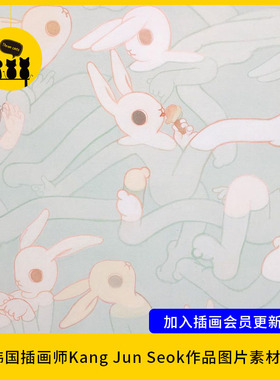 【1774】韩国插画师Kang Jun Seok作品图片素材电子版550张