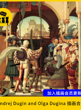 【1478】Andrej Dugin and Olga Dugina插画图片素材