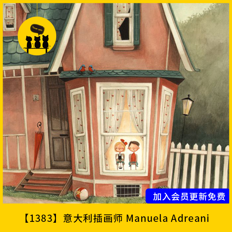 【1383】意大利插画师 Manuela Adreani儿童绘本插画师童话260张