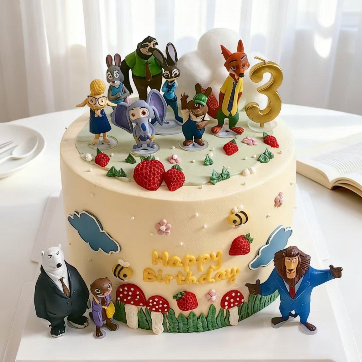 动物城蛋糕装饰兔子警官尼克狐狸儿童生日蛋糕烘焙卡通装扮插件,节庆用品/礼品,蛋糕/烘焙装饰用品,淘宝优惠券,粉丝福利购,淘宝优惠卷