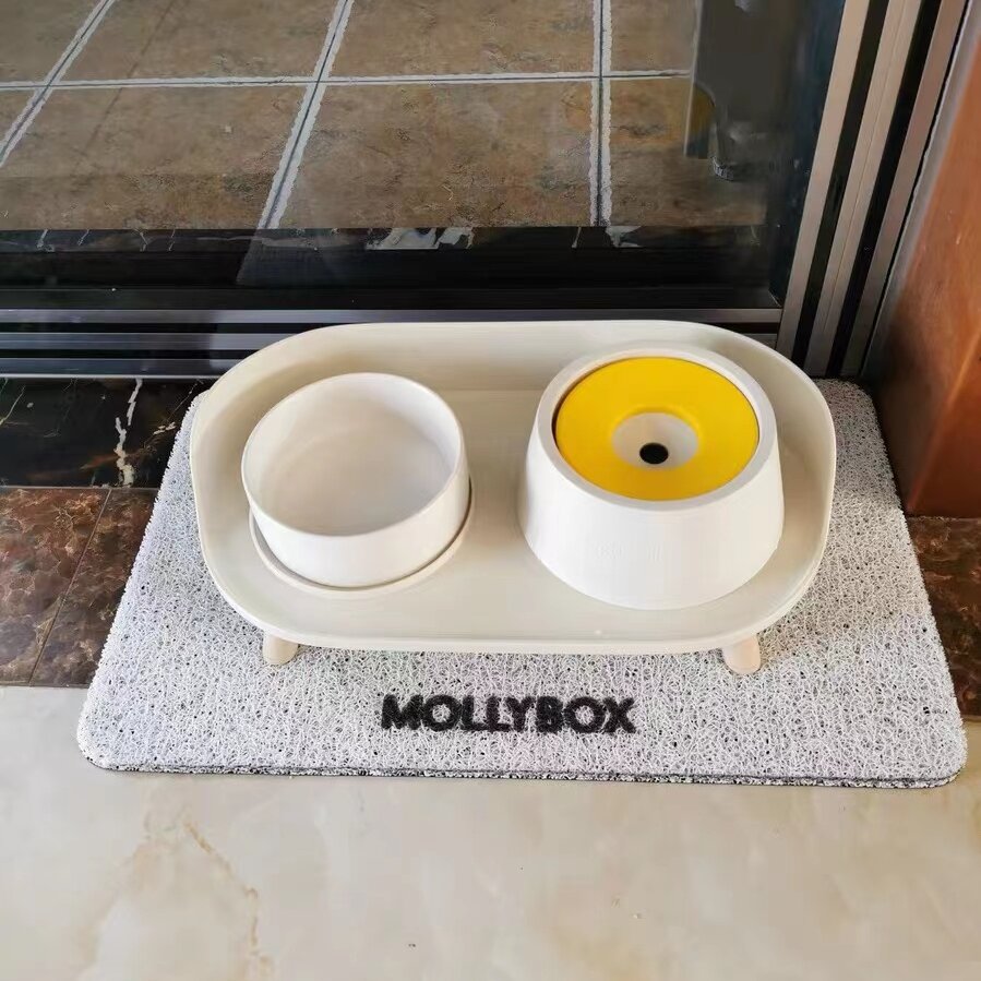 陶瓷碗狗狗碗防打翻防黑下巴