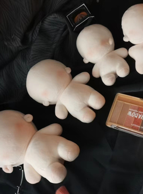 现货可爱无属性明星棉花娃娃素体正常长腿胖胖福瑞体10cm20cm30cm