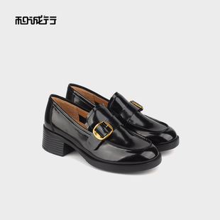 春秋季 女百搭一脚蹬乐福鞋 款 英伦JK小皮鞋 0810268 时尚 和诚行