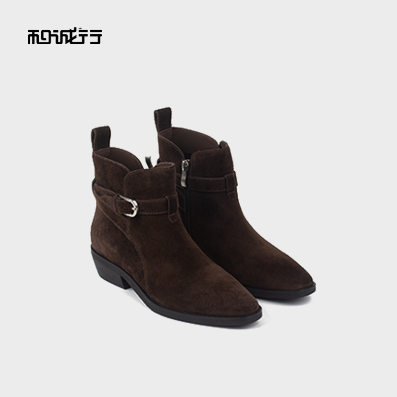 和诚行2025秋季百搭女式高帮鞋