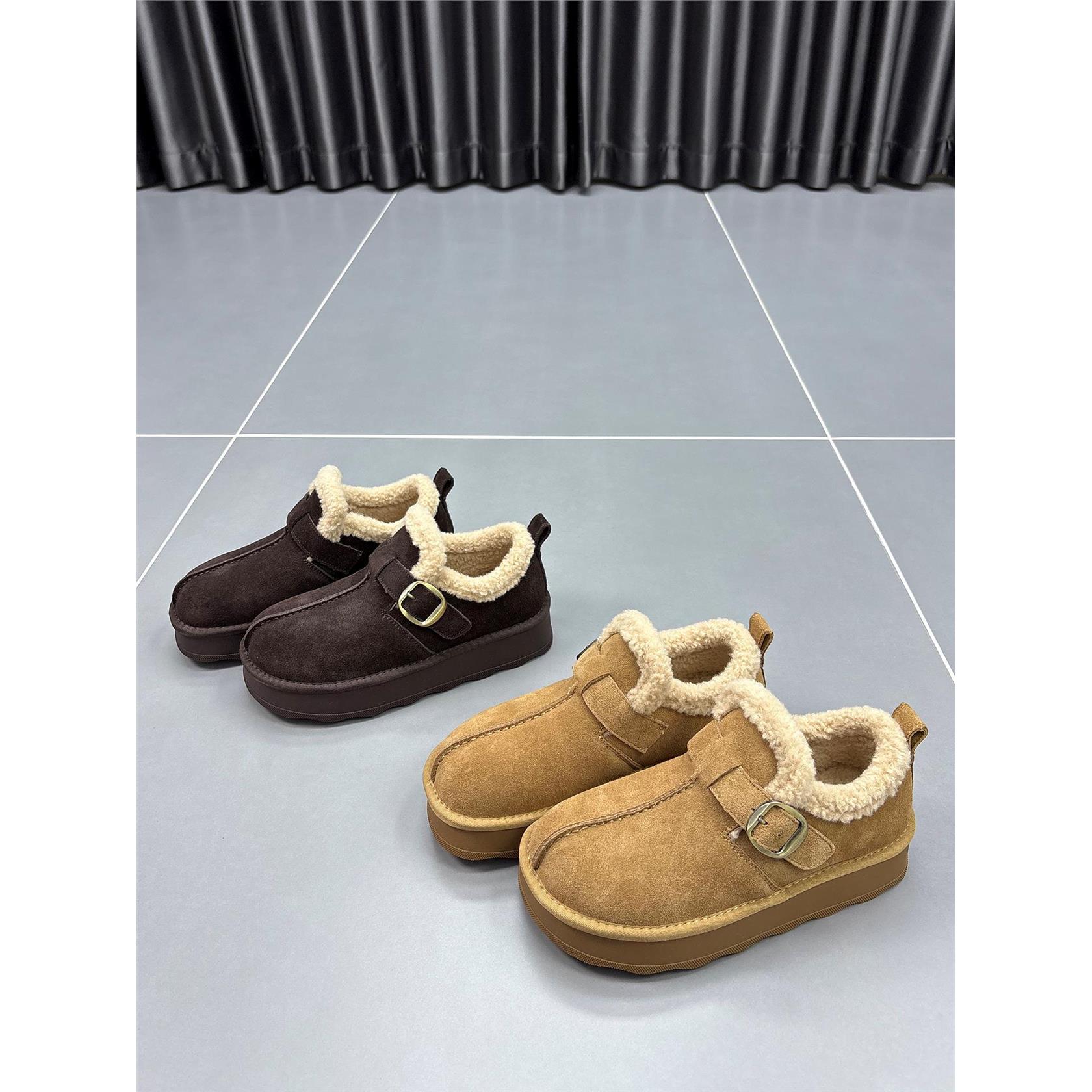 真皮羊毛雪地靴女2025冬