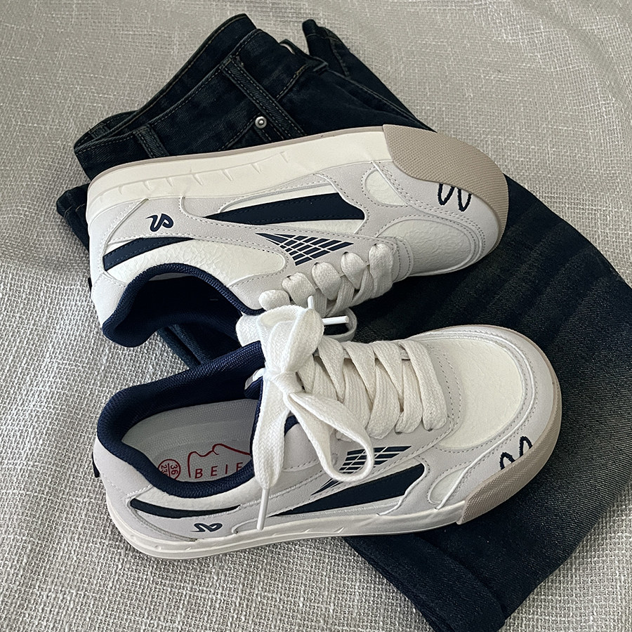 潮鞋百搭德训鞋女款2025新款秋季小众韩版爆款厚底小白鞋休闲板鞋