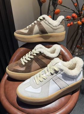 加毛厚底休闲德训鞋MP-S57-0239