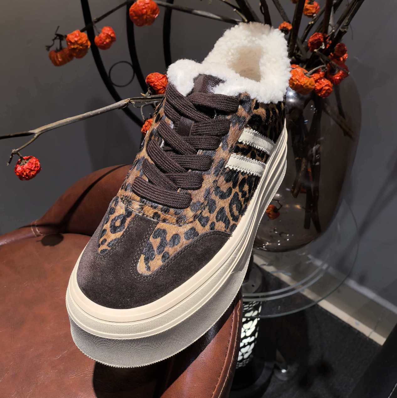 马毛厚底休闲鞋MP-YC4006