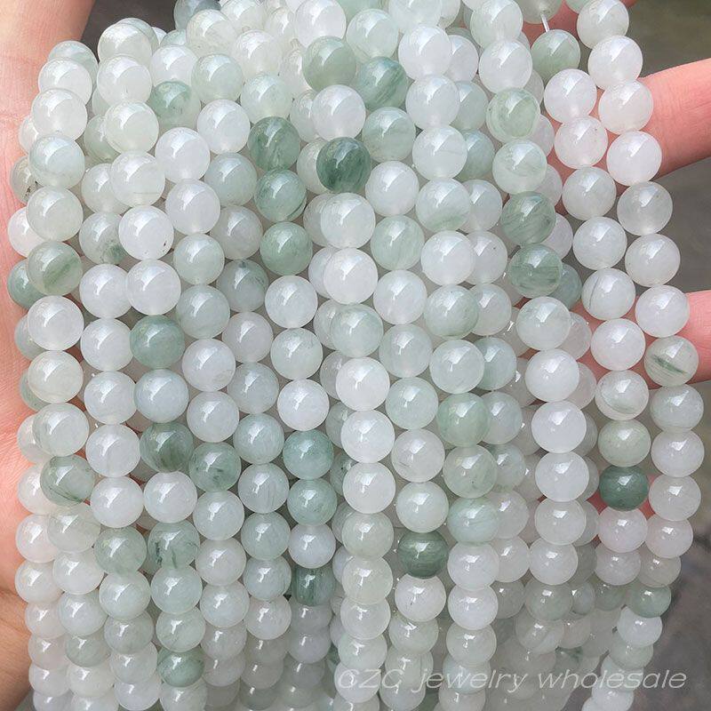 纯天然新疆天山翠散珠子半成品