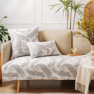 通用高端轻奢防滑高级感高档靠包定制 阳春小镇沙发垫沙发巾棉四季