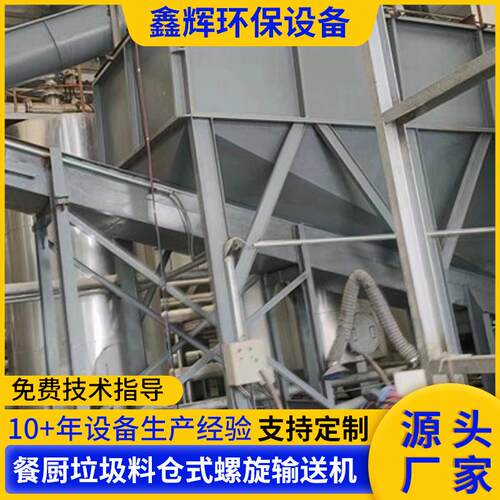 污泥无轴输送机不锈钢泥沙无轴输送机餐厨垃圾料仓式螺旋输送机