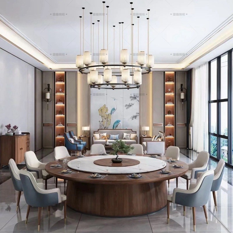 新中式吊灯客厅主灯餐厅卧室灯中国风简约大气2P024年饭店包厢灯