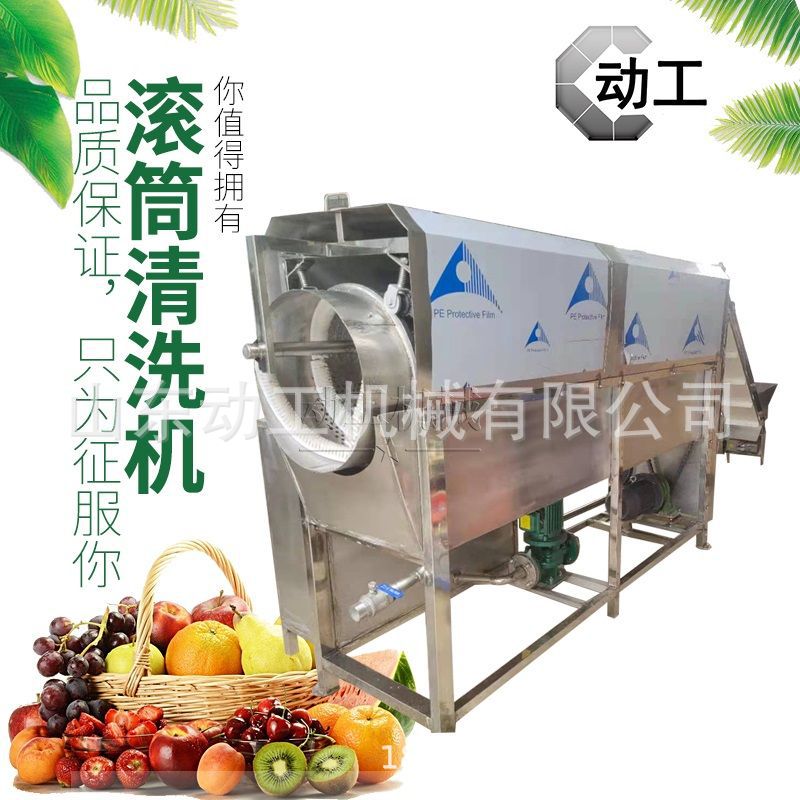 定制果蔬气泡清洗设备蓝莓洗果机 蔬菜净林式清洗机 包装袋洗袋机