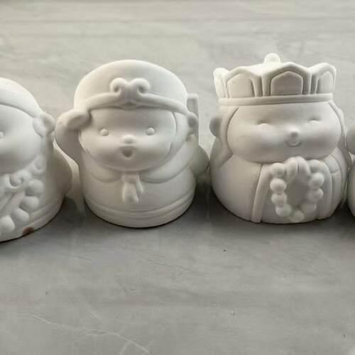 立体西游记悟空八戒石膏娃娃涂色