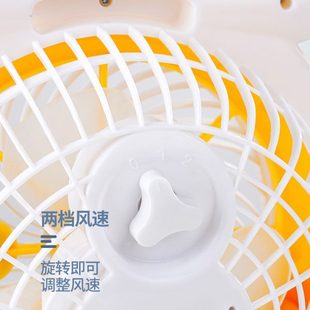风扇学生宿舍卡通皮小丘小风扇办公室桌面台扇家用电风扇工厂