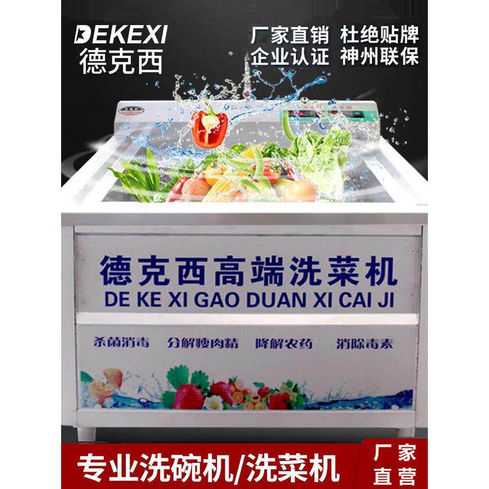 Dexy大型全自动超声波洗菜机商用食堂气泡臭氧果蔬洗肉机
