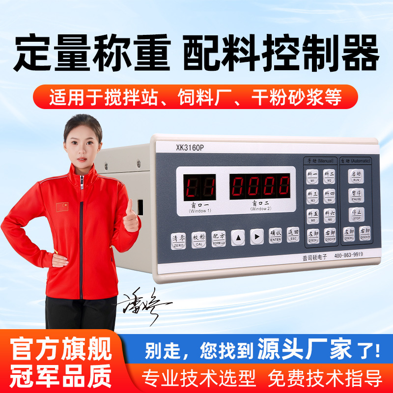 普司顿称重配料秤高精度传感器料斗显示控制器加量表XK3160P