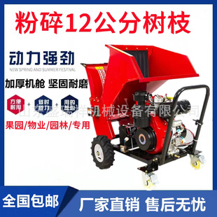 小型家用木材粉碎机树枝碎木机园林绿化锯末树皮破碎机电动切草机