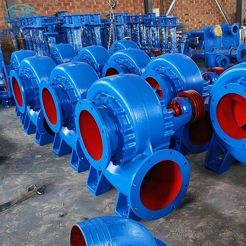 12寸大泵大口径300HW-12工业排水混流泵380V铸铁电动浇地排污泵