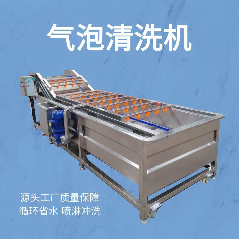 果蔬气泡清洗机商用蔬菜春笋罗卜清洗设备大型桑葚芒果清洗流水线