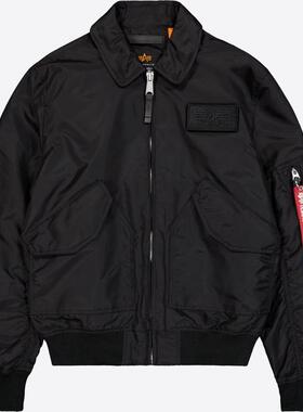 代购Alpha Industries阿尔法工业男士夹克保暖防风黑色棉质春秋