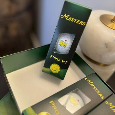 代购Masters Titleist ProV1限量版奥古斯塔大师赛标志高尔夫球20