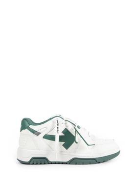 代购offwhite板鞋男舒适耐磨百搭透气白色绿色箭头低帮系带户外