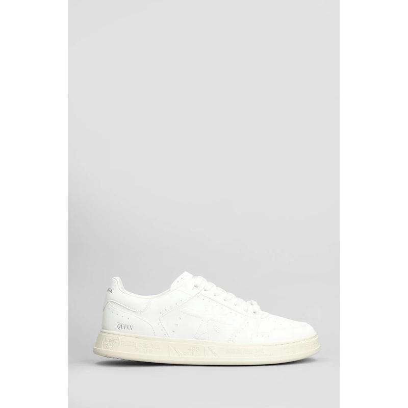 代购Premiata男士跑步鞋透气设计轻便舒适耐磨鞋底日常穿着白色