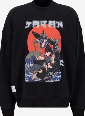 代购Alpha Industries阿尔法工业男士卫衣保暖舒适黑色棉质日常