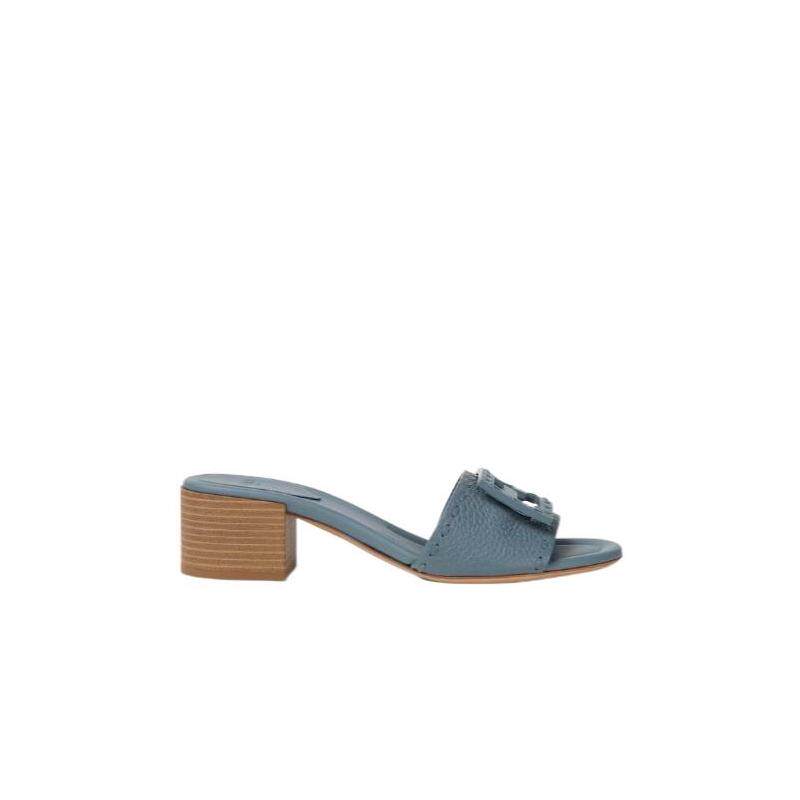 海外代购FENDI女士运动凉鞋手工缝制粗跟宽边夏季日常通勤
