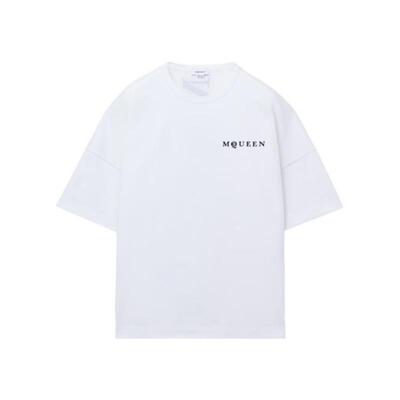 代购ALEXANDER MCQUEEN男士T恤透气舒适宽松日常夏季短袖