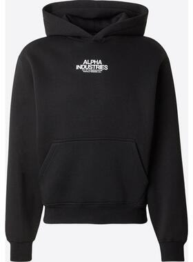 代购Alpha Industries阿尔法工业男士卫衣保暖舒适棉质黑色日常