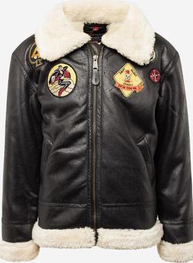 代购Alpha Industries阿尔法工业男士夹克保暖防风皮革加绒冬季