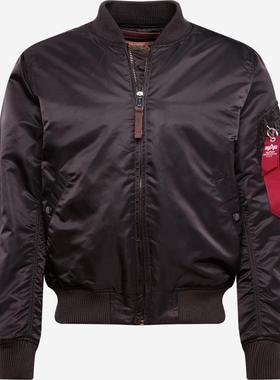 代购Alpha Industries阿尔法工业男士夹克保暖防风黑色棉质春秋